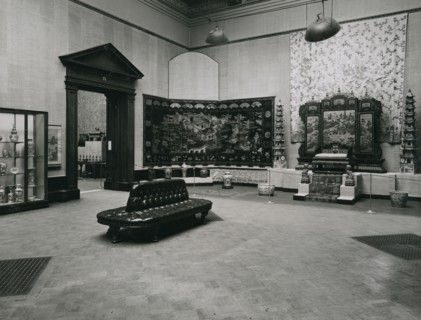 Gallery views of the 'International Exhibition of Chinese Art' held at the Royal Academy, 1935. Creator: Unknown.