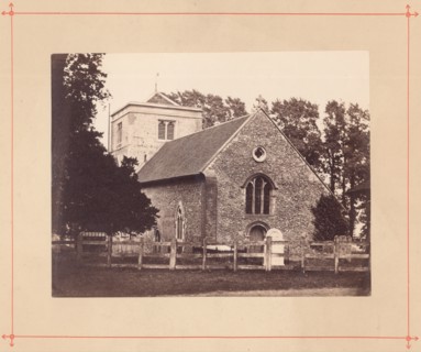 St Margaret's Church, Chipstead, Surrey: photograph of the exterior from the west, 1880. Creator: G. May.