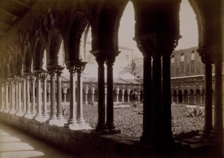 Monreale - Cortile Cattedrale, c1880s. Creator: Giovanni Crupi.