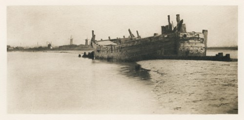 The Old Ship, 1887. Creators: Peter Henry Emerson, Alfred Dawson.
