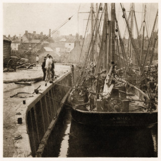 In Dock, 1887. Creators: Peter Henry Emerson, Alfred Dawson.