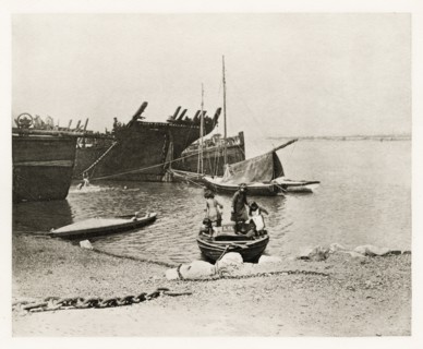Old Hulks, 1887. Creators: Peter Henry Emerson, Walter L. Colls.