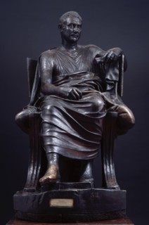 Statue of a poet, possibly Menander (Roman copy of lost Greek original), early 19th century. Creator: Unknown.