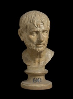 Cast of bust of Pseudo-Seneca or Hesiod, (19th century?). Creator: Unknown.