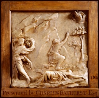 Relief panel depicting religious scene, (19th century?). Creator: Unknown.