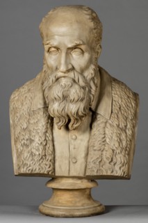 Cast of a bust of Titian, before 1868.  Creator: Unknown.