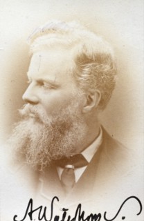 Alfred Waterhouse, R.A., c1865-1866. Creator: Elliott & Fry.