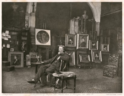 Sir F. Leighton, P.R.A., c1884. Creator: Joseph Parkin Mayall.