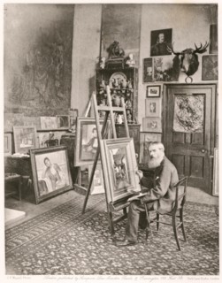 William Frederick Yeames, R.A., c1884. Creator: Joseph Parkin Mayall.
