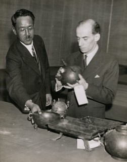 Sir Percival David, Exhibition Committee Director and Tang Xifen, (Tang Hsi Fen)...Chinese Art..1936 Creator: Unknown.