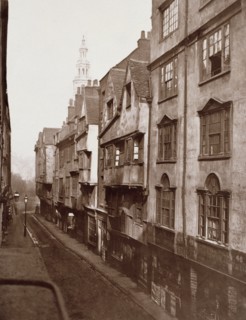 Old Houses in Wych Street, formerly a continuation of Drury Lane, c1876. Creator: Alfred & John Bool.
