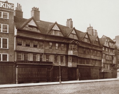 Old Houses in Holborn, c1878. Creator: Alfred & John Bool.