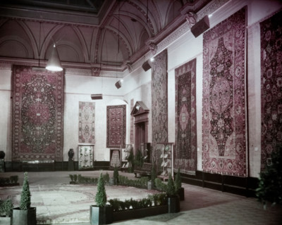 Gallery III during the International Exhibition of Persian Art, at the Royal Academy of Arts, 1931. Creator: Unknown.