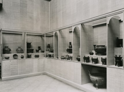 Gallery views of the 'International Exhibition of Chinese Art' held at the Royal Academy, 1935. Creator: Unknown.