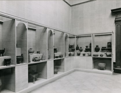 Gallery views of the 'International Exhibition of Chinese Art' held at the Royal Academy, 1935. Creator: Unknown.