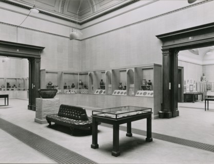 Gallery views of the 'International Exhibition of Chinese Art' held at the Royal Academy, 1935. Creator: Unknown.