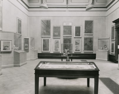 Gallery views of the 'International Exhibition of Chinese Art' held at the Royal Academy, 1935. Creator: Unknown.