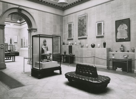 Gallery views of the 'International Exhibition of Chinese Art' held at the Royal Academy, 1935. Creator: Unknown.