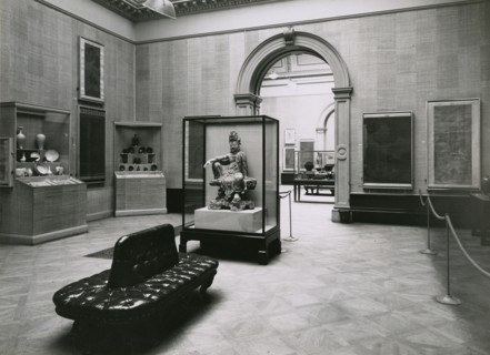 Gallery views of the 'International Exhibition of Chinese Art' held at the Royal Academy, 1935. Creator: Unknown.