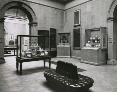 Gallery views of the 'International Exhibition of Chinese Art' held at the Royal Academy, 1935. Creator: Unknown.