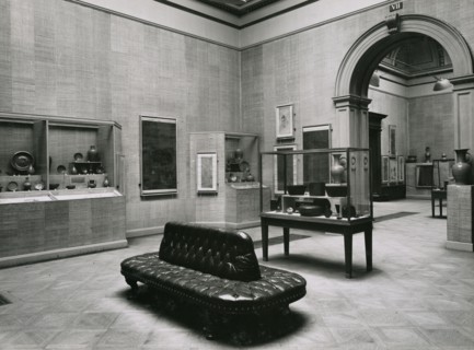 Gallery views of the 'International Exhibition of Chinese Art' held at the Royal Academy, 1935. Creator: Unknown.
