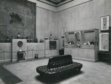 Gallery views of the 'International Exhibition of Chinese Art' held at the Royal Academy, 1935. Creator: Unknown.