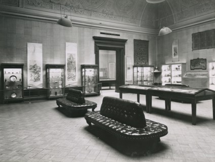 Gallery views of the 'International Exhibition of Chinese Art' held at the Royal Academy, 1935. Creator: Unknown.