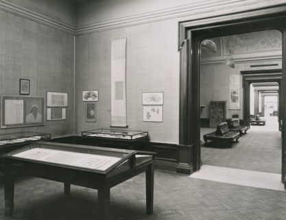 Gallery views of the 'International Exhibition of Chinese Art' held at the Royal Academy, 1935. Creator: Unknown.