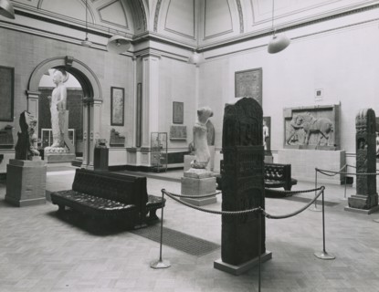 Gallery views of the 'International Exhibition of Chinese Art' held at the Royal Academy, 1935. Creator: Unknown.