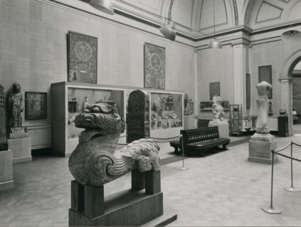 Gallery views of the 'International Exhibition of Chinese Art' held at the Royal Academy, 1935. Creator: Unknown.