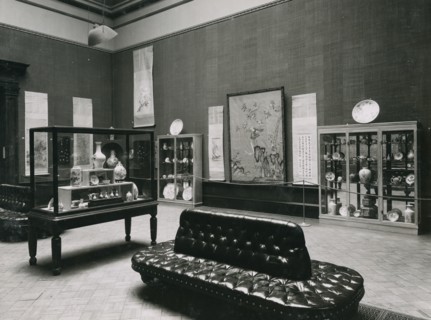 Gallery views of the 'International Exhibition of Chinese Art' held at the Royal Academy, 1935. Creator: Unknown.