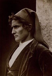 Portrait of a man probably Taormina, Sicily, c1890s. Creator: Count Wilhelm von Gloeden.