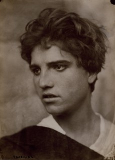 Head and shoulders of a young man, Taormina, Sicily, c1890s. Creator: Count Wilhelm von Gloeden.