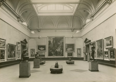 Installation photography of the 'Exhibition of French Art 1200-1900' at the Royal Academy..., 1932. Creator: Unknown.