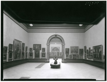 Exhibits and installation view of the 'Exhibition of Italian Art 1200-1900', Royal Academy..., 1930. Creator: A. C. Cooper.