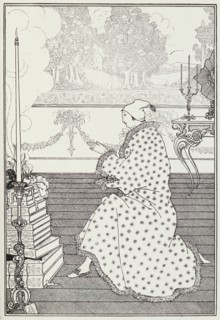 The Baron's Prayer, 1897. Creator: Aubrey Beardsley.