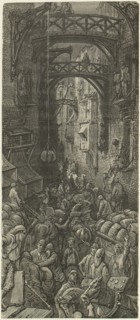 The Tide of Business in the City, 1872.  Creator: Unknown.