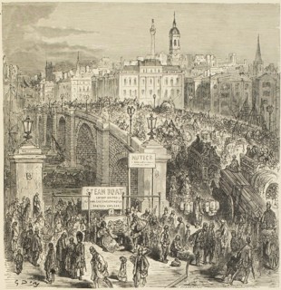 London Bridge, 1872.  Creator: Stéphane Pannemaker.