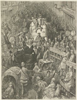 A City Thoroughfare, 1872.  Creator: Desire Mathieu Quesnel.