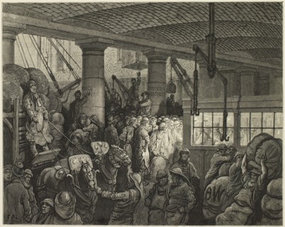St Katherine's Dock, 1872.  Creator: Paul Jonnard.