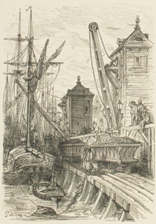 Poplar Dock, 1872. Creator: Paul Jonnard.
