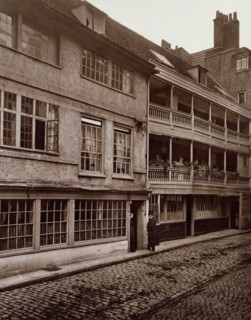 George Inn Yard, Southwark, c1881. Creator: Henry Dixon & Son.