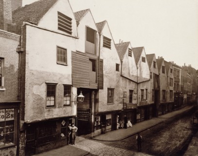 Old Houses in Bermondsey Street, c1881. Creator: Henry Dixon & Son.