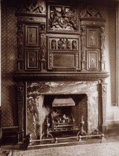 Chimney Piece, Sessions House, Clerkenwell, c1886. Creator: Henry Dixon & Son.
