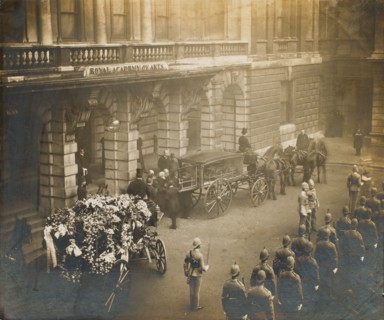 Funeral of Lord Leighton, PRA, February 1896. Creator: Symmons & Thiele.