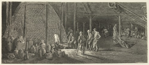 Lambeth Potteries, 1872.  Creator: Adolphe François Pannemaker.