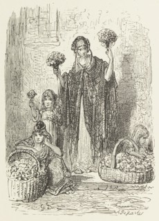 Flower Girls, 1872.  Creator: Alexis Jean François Alphonse Demarle.