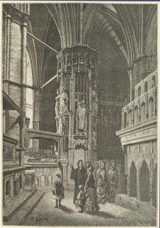 Westminster - The Round of the Abbey, 1872. Creator: Paul Jonnard.