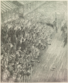 The Derby - Finish of the Race, 1872.  Creator: Adolphe François Pannemaker.