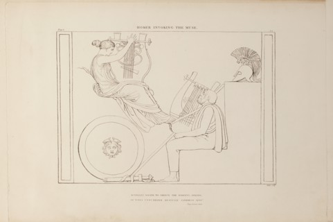 Homer invoking the Muse, 1805. Creator: John Flaxman.